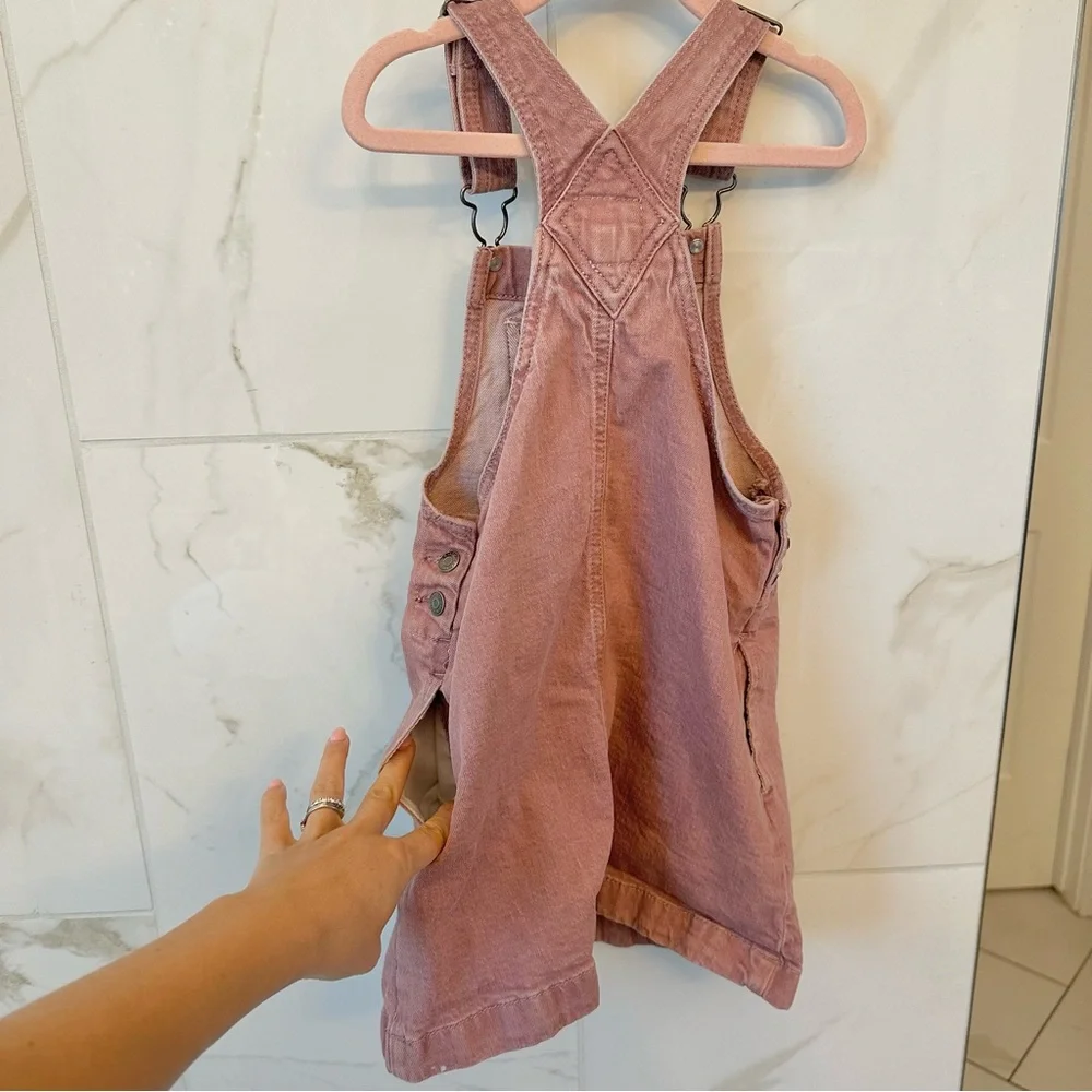 Cat & Jack Pink Denim Overall Dress - Picture 4 of 4